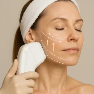 Woman having HI-FU to reduce wrinkles call LA LIPO Greenock  Now!