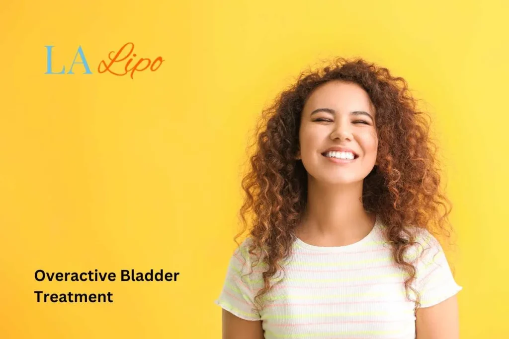 woman smiling about overactive bladder treatment Greenock solutions